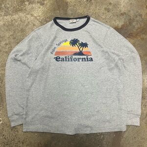 Y2K Steve & Barry Thermal Long Sleeve Shirt Men’s Extra Large Gray California